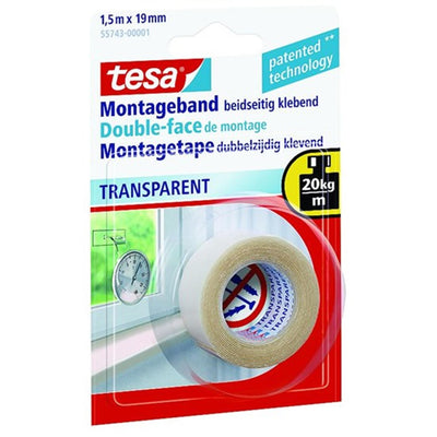 Ruban de montage Tesa transparent 1,5 m