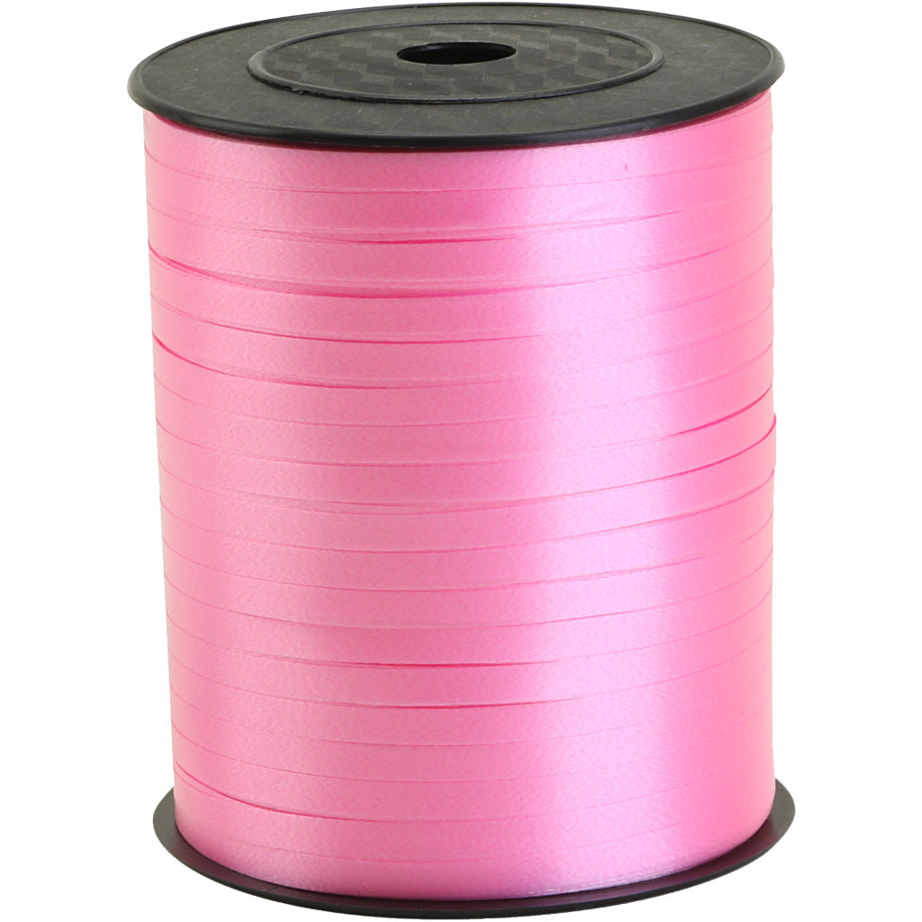 Ruban cadeau entreprise Creativ, l: 5 mm, rose, 400 m 1 rouleau