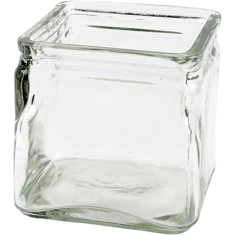 Creativ Company Square Glass, H: 10 cm, DIM 10x10 cm, 12 pièces 1 boîte