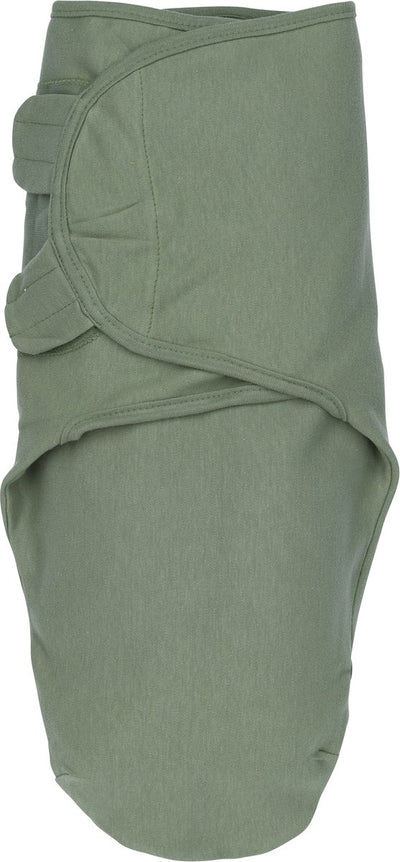Couverture d'emmaillotage Meyco baby uni - vert forêt - 0-3 mois - 1,0 tog