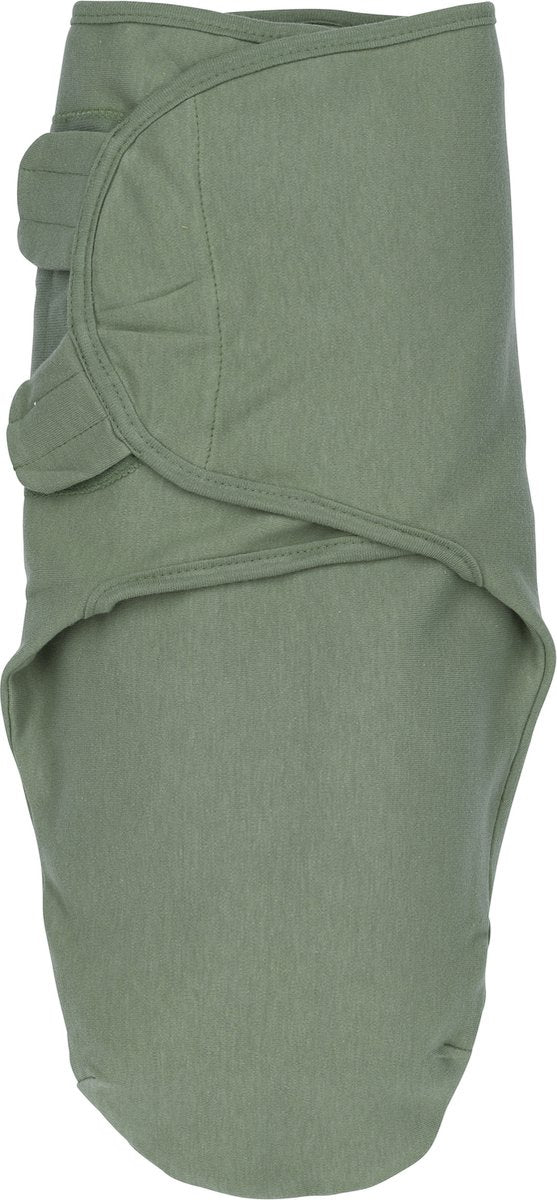 Couverture d'emmaillotage Meyco baby uni - vert forêt - 0-3 mois - 1,0 tog