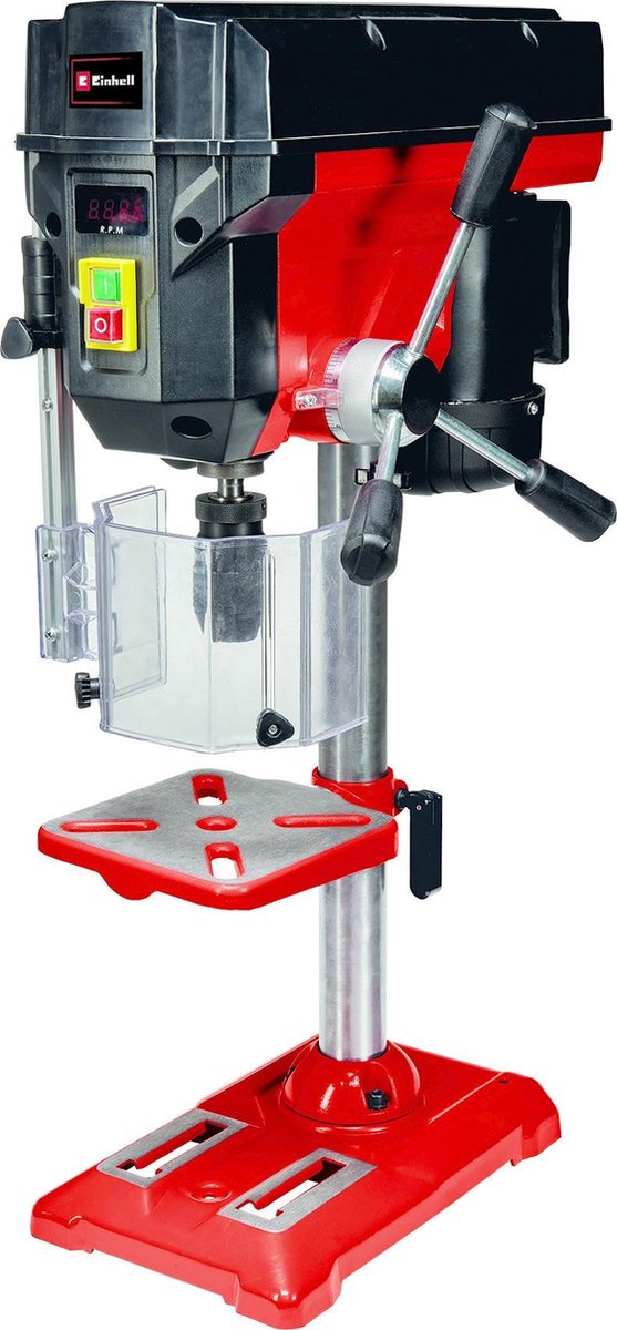 Perceuse à colonne Einhell te-bd 550 e - 550 w - 450-2 500 t min - b16 - mandrin sans clé : ø1-13 mm - max. profondeur de perçage : 60 mm - table de perçage : 170x170 mm - table de perçage inclinable, rotative et réglable en hauteur