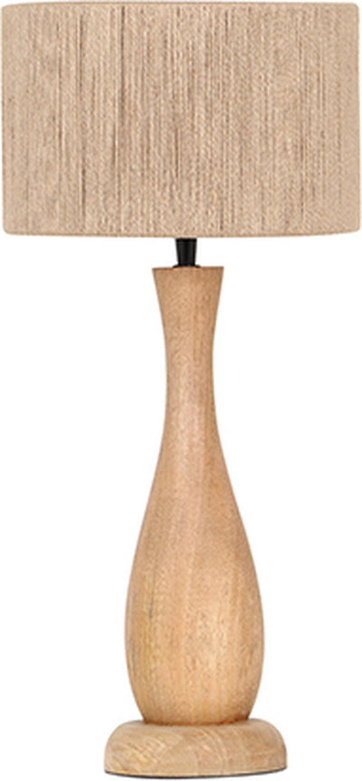 Trio toba - lampe de table - naturel - excl. 1x e27 4 w - interrupteur à cordon