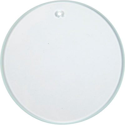 Assiettes en verre Creativ company, rondes, d 7 cm, épaisseur 3 mm, 10 pièces 1 boîte