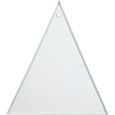 Triangle de plaque de verre de compagnie Creativ avec trou 8x9cm, 10e.