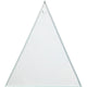 Triangle de plaque de verre de compagnie Creativ avec trou 8x9cm, 10e.