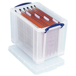 Boîte de rangement boîtes vraiment utiles 24l transparente