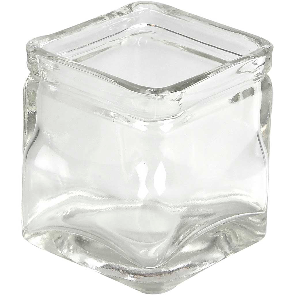 Verre carré Creativ company, h : 5,5 cm, dimensions 5,5x5,5 cm, 12 pièces 1 boîte