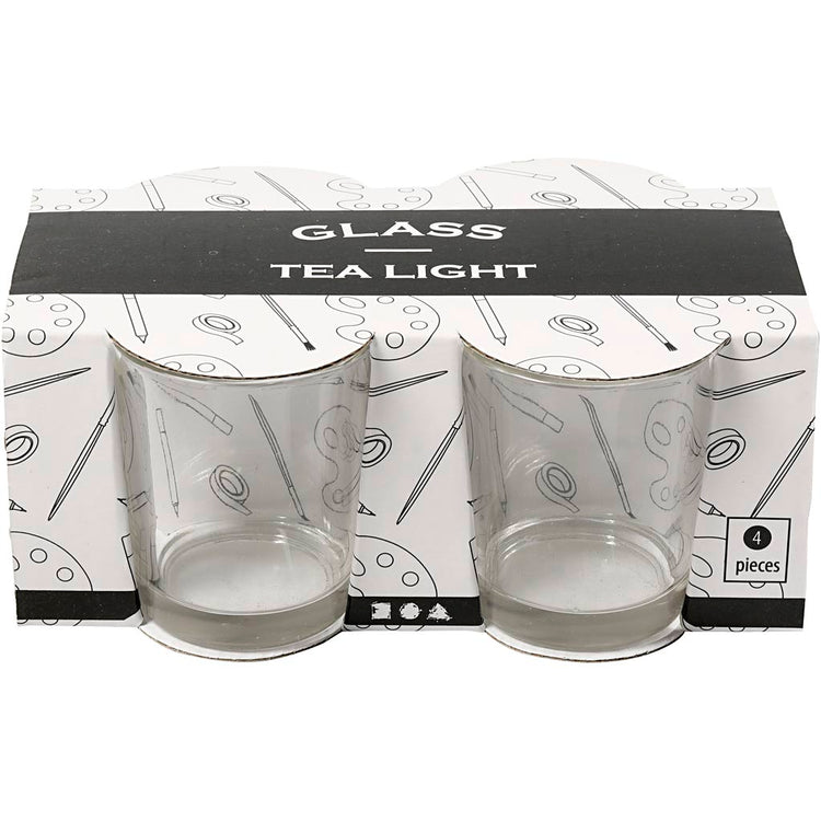 Bougie chauffe-plat Creativ company, h : 6,5 cm, d 4,5 cm, 4 pièces 1 boîte