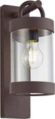 Trio sambesi - applique - couleur rouille - excl. 1x e27 4w - capteur crépusculaire - éclairage extérieur - ip44