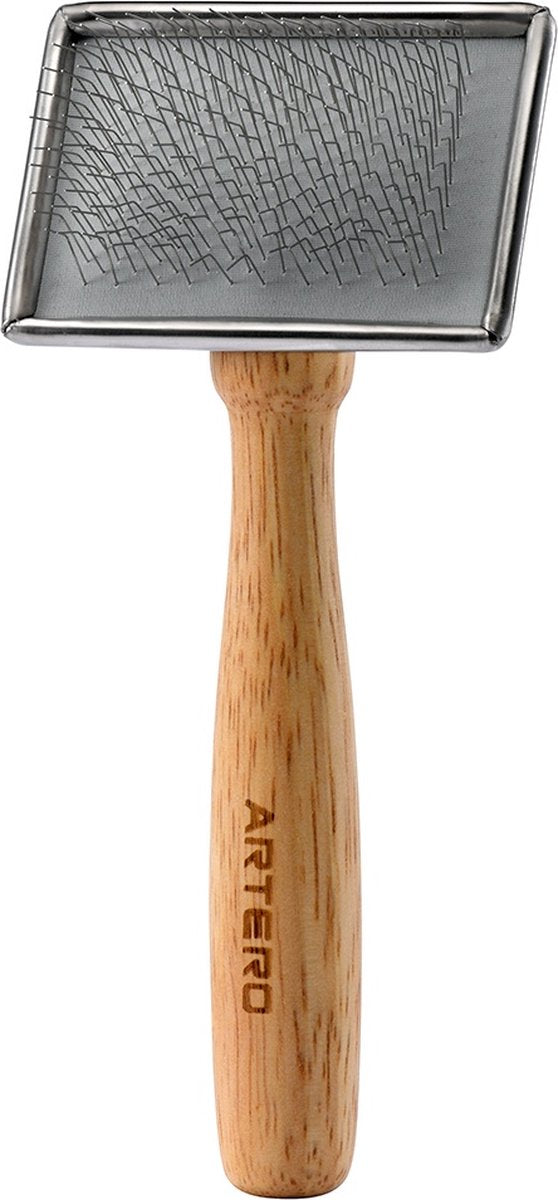 Artero - brosse douce - extra petite - brosse pour chien et chat - avec broches en acier inoxydable
