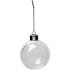 Ornements en verre Creativ company, h : 6,9 cm, d 5,9 cm, transparent, 8 pièces 1 boîte