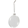 Boule de Noël en verre plat Creativ company, d 8 cm, épaisseur 2,1 cm, 6 pièces 1 boîte