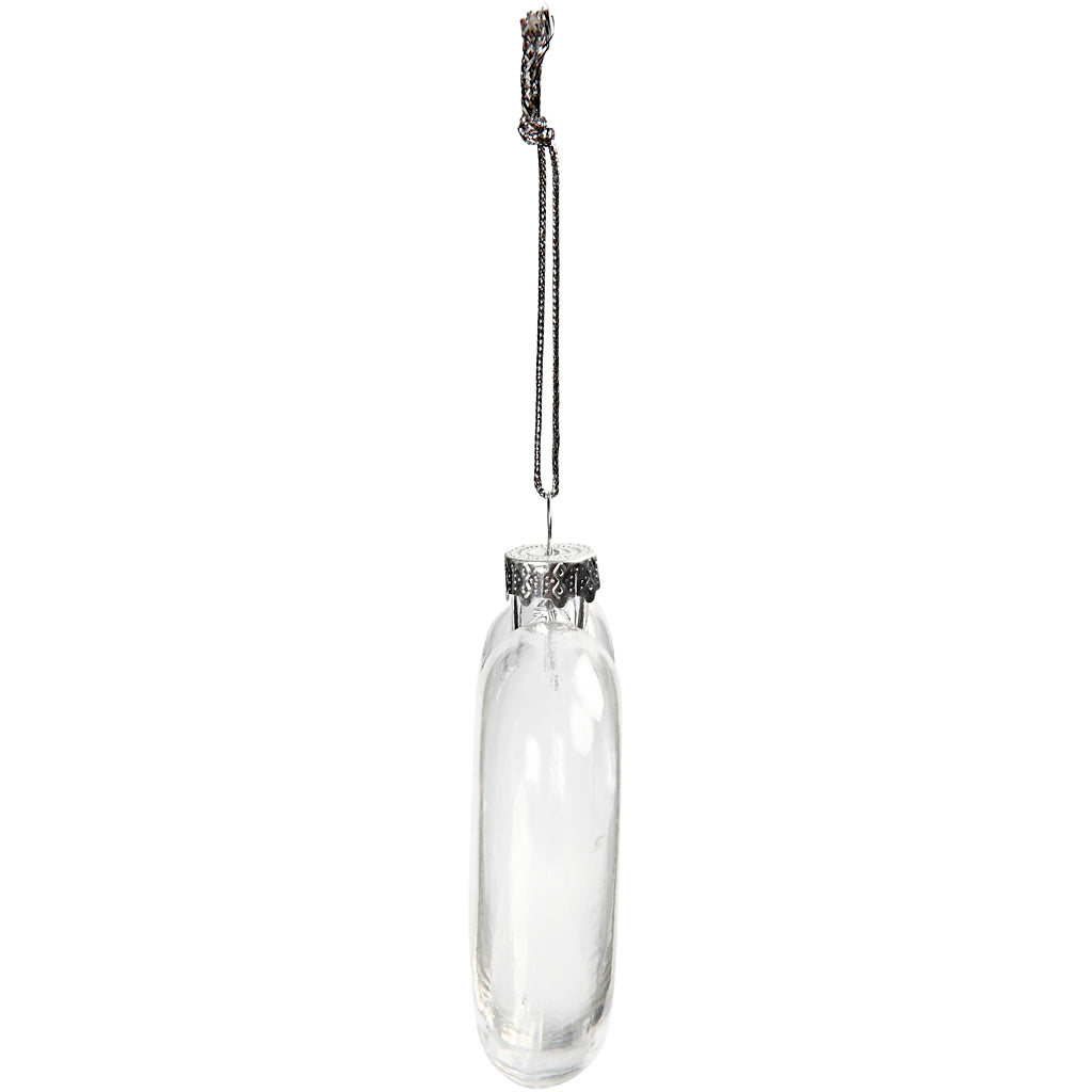 Creativ company coeur en verre plat, h : 9 cm, l : 7,8 cm, épaisseur 2,1 cm, 6 pièces 1 boîte