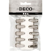 Pinces déco Creativ company, l: 27 mm, l: 14 mm, argent, 10 pièces 1 boîte