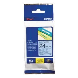 Ruban d'étiquettes brother tze551 24mmx8m noir, bleu