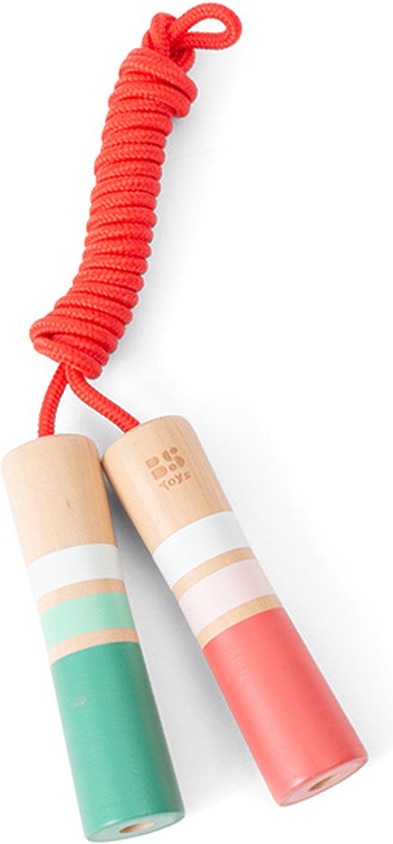 BS Toys Jump à saut rose avec des poignées en bois