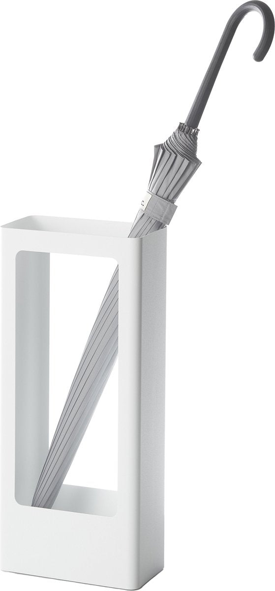 Porte-parapluie mince Yamazaki - tour - blanc
