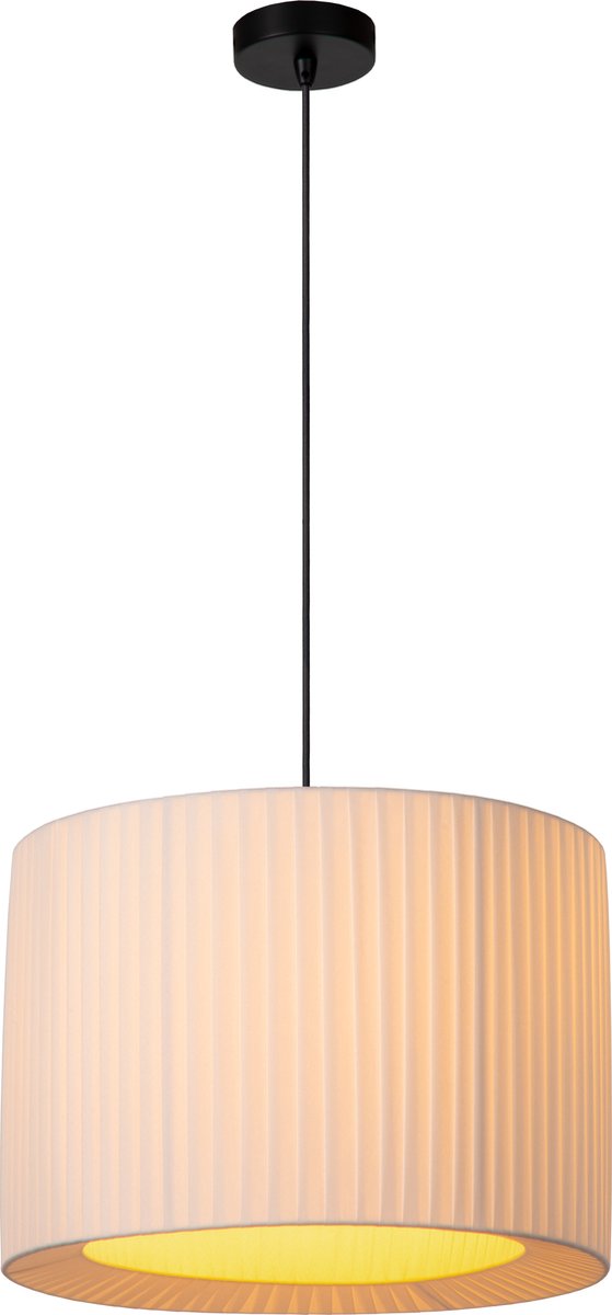 Lucide Fold - Lampe suspendue - ø 40 cm - 1xe27 - blanc - japandi