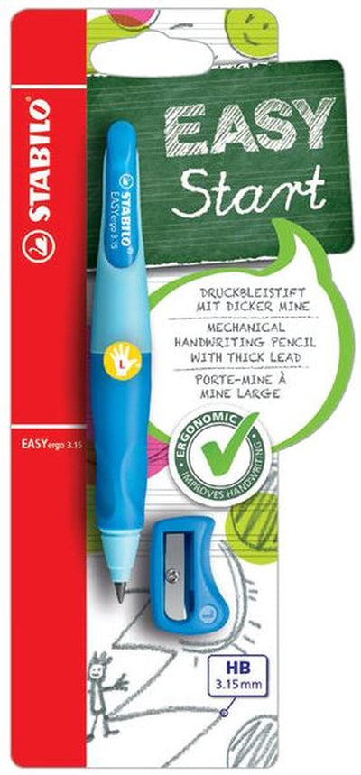 Stabilo porte-mine easyergo hb 3,15mm gauche bleu | 3 pièces