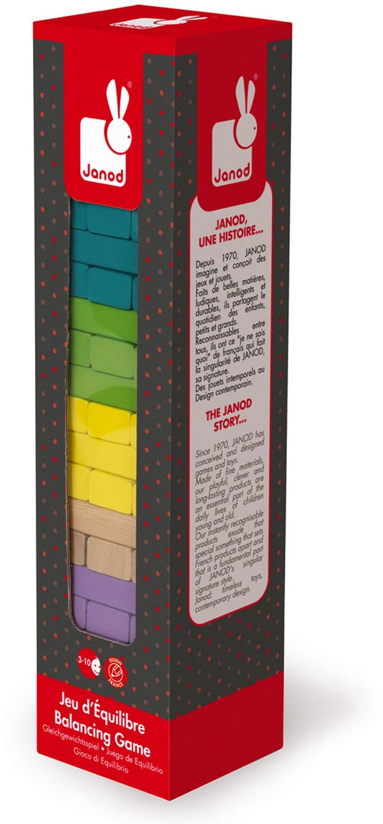 Janod - jeu - tour d'équilibre équibloc