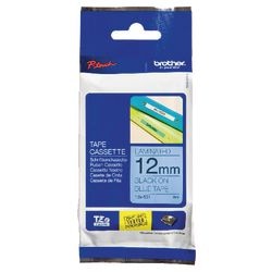 Ruban d'étiquettes brother tze-531 12mmx8m noir bleu