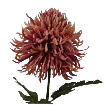 Atmosphère de manoir fleur artificielle chrysanthème orange 91x18x18cm