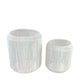 Dijk natural collections ensemble de lanternes 2 pièces h30 et h40cm blanc
