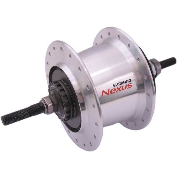 Shimano Gear Hub 7 Speed ​​Nexus 7 SG-C3001 pour les greffes Velgrem 36 trous argent
