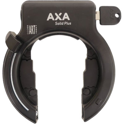AXA Solid Ringslot - Slot de cadre de haute qualité, ouverture extra large, art 2 étoiles, noir - 58 mm