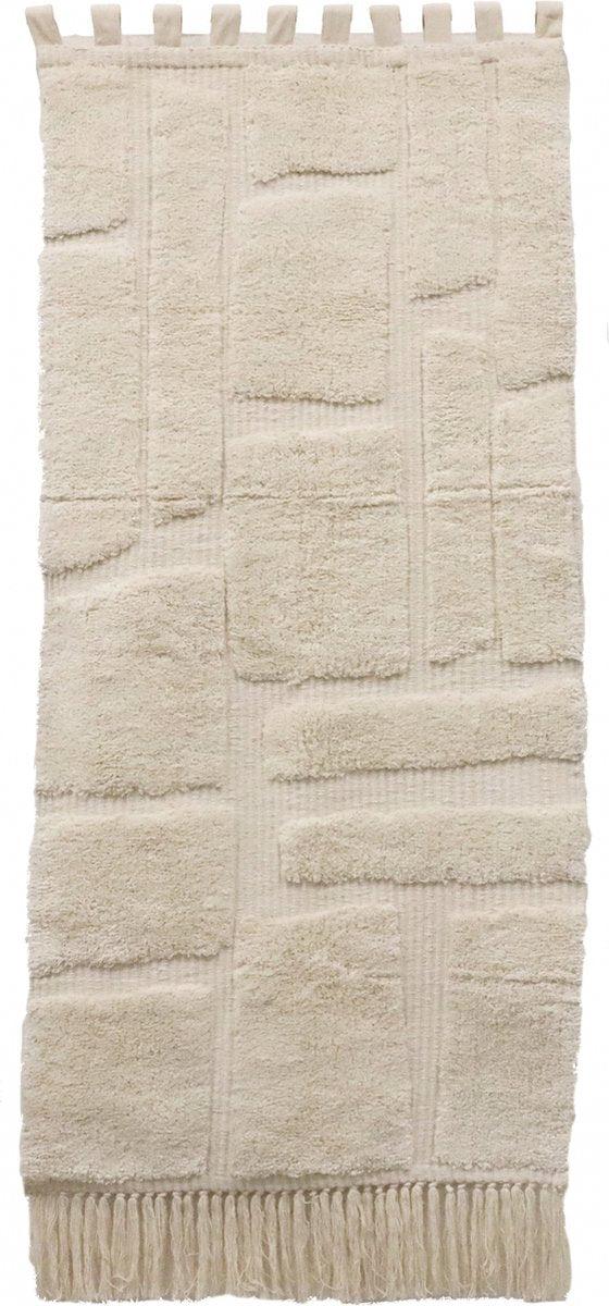 Plaque murale collection Hd blocs coton ivoire 77x2x180cm