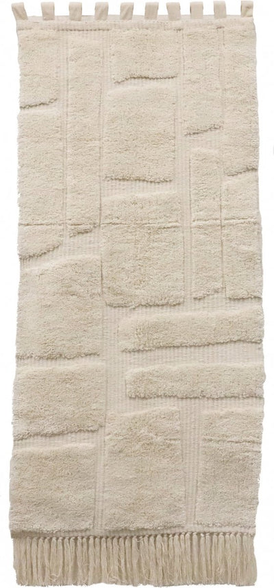 Plaque murale collection Hd blocs coton ivoire 77x2x180cm