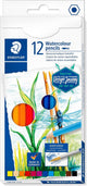 Crayons de couleur aquarelle Staedtler - lot de 12 pièces