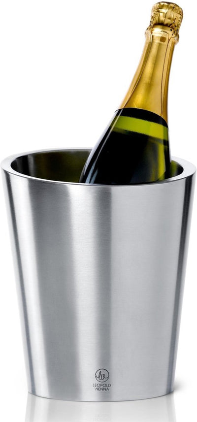 Léopold Vienne - seau à champagne double paroi en acier inoxydable