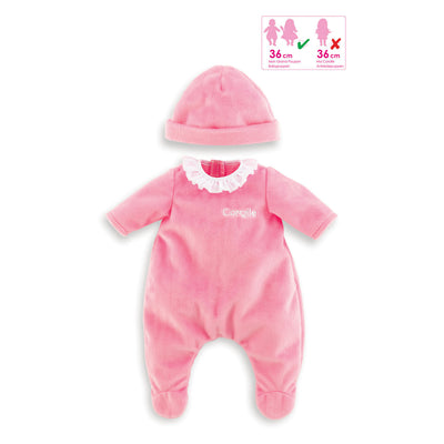 Corolle Mon Grand Poupon - Pajamas rose avec chapeau, 36 cm