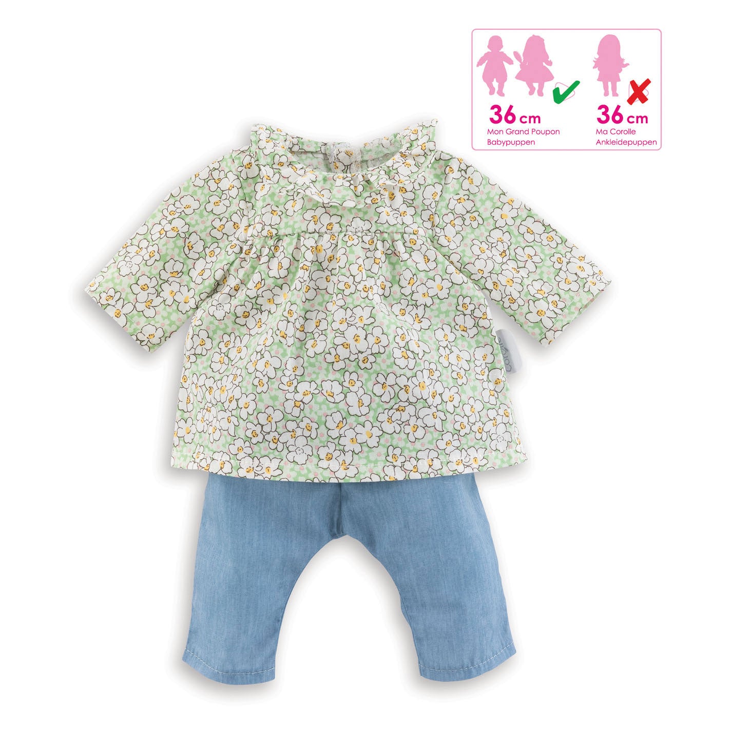 Corolle Mon Grand Poupon Dolls Blouse et Broek, 36cm
