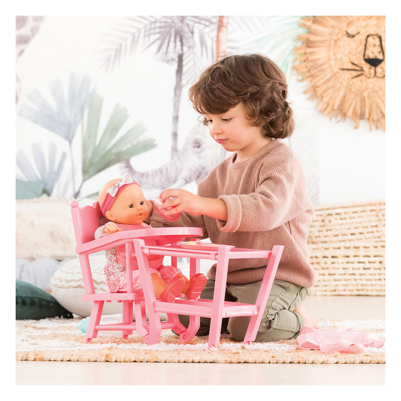 Corolle Mon Grand Poupon - Chaise de poupée rose