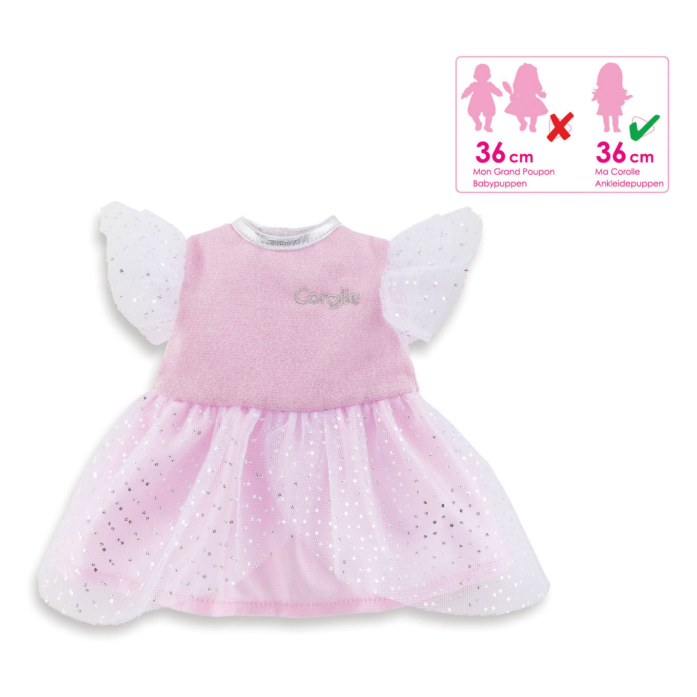Corolle MA Doll Robe rose de paillettes
