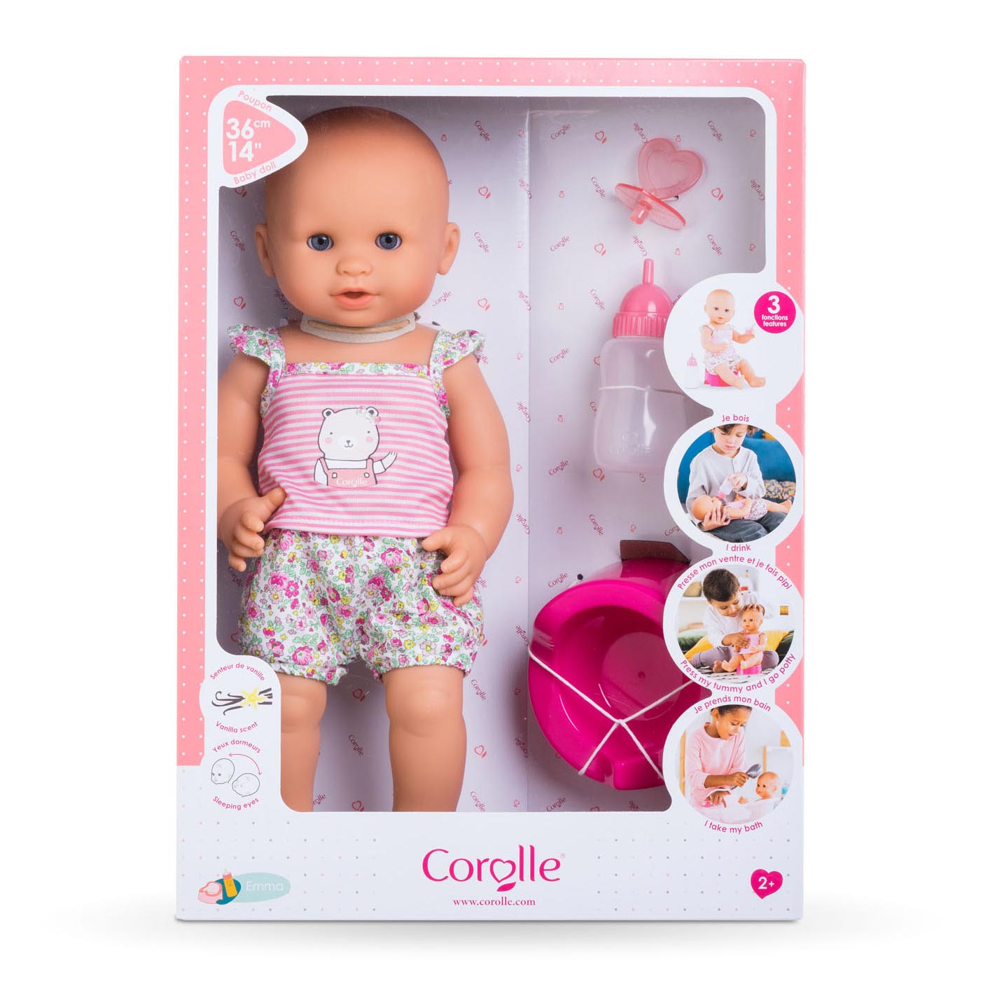 Corolle Mon Grand Poupon Boire et plaspop - Emma, ​​36 cm