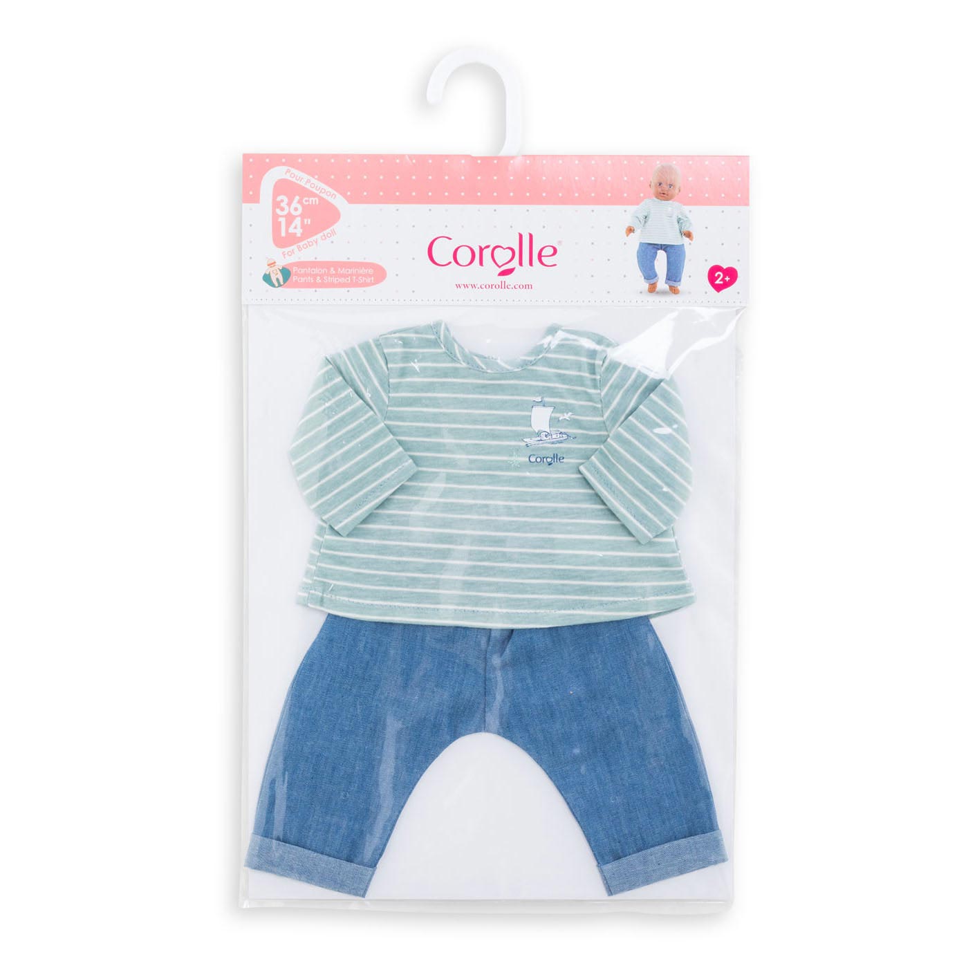 Corolle Mon Grand Poupon - Pantalon de poupées avec chemise, 36 cm