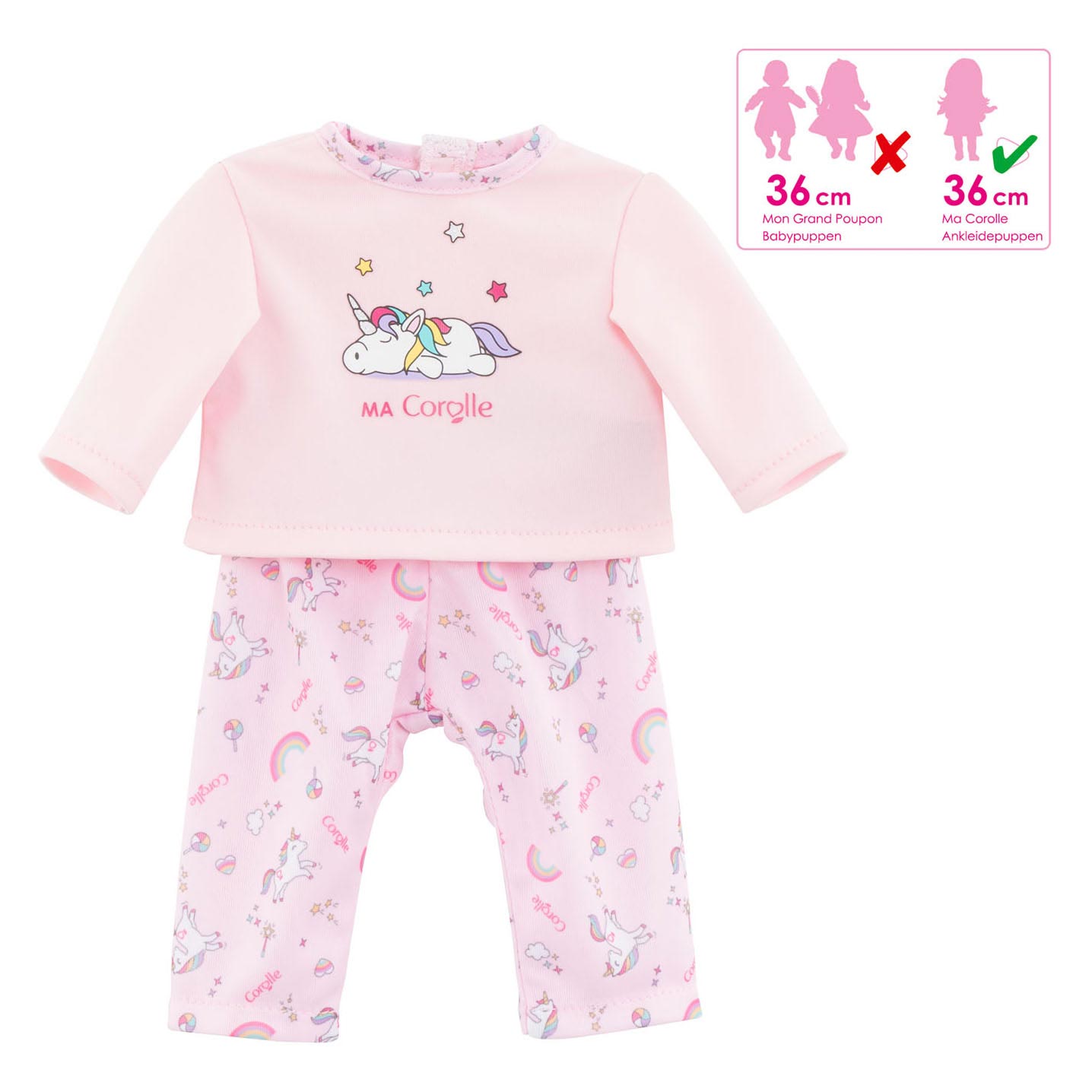 Corolle ma poppenpajamas licorn