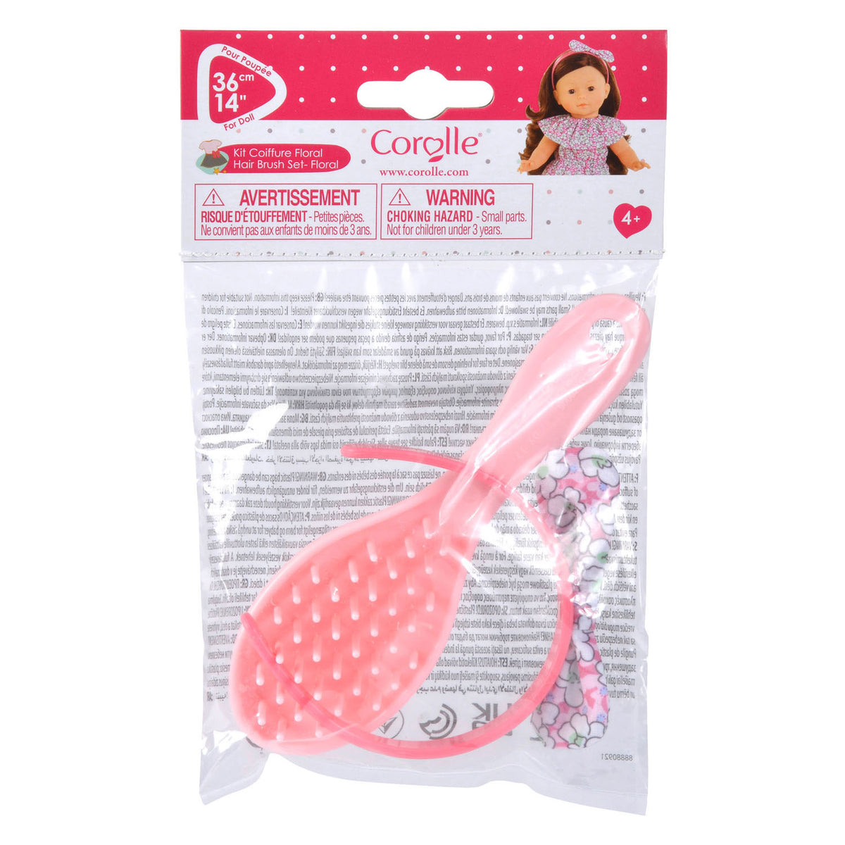 Corolle Ma Haarband Fleur avec brosse à cheveux, 2dlg.