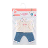 T-shirt Corolle et jeans pour bébé poupée, 30 cm