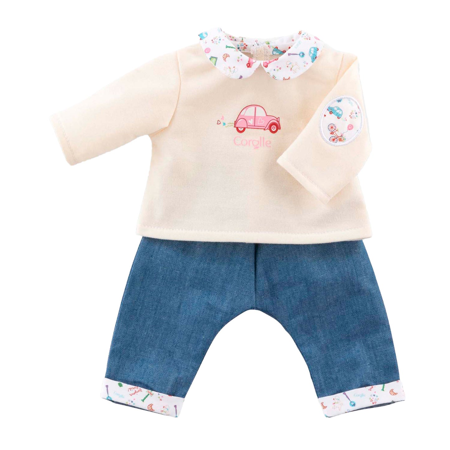 T-shirt Corolle et jeans pour bébé poupée, 30 cm