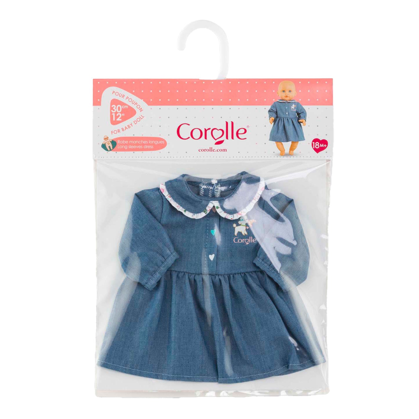 Robe corolle pour bébé poupée, 30 cm