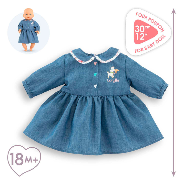Robe corolle pour bébé poupée, 30 cm