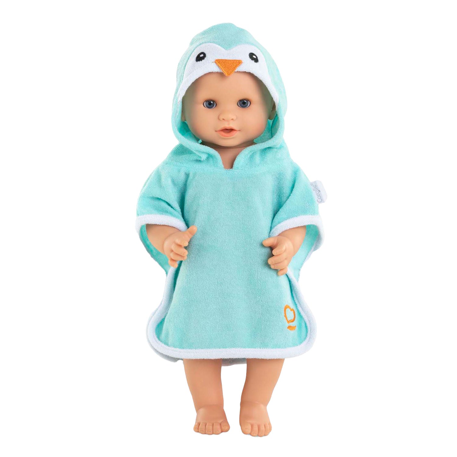 Corolle Badcape pour bébé pop - Penguin, 36cm