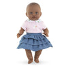 Jupe Corolle avec volants et t-shirt pour bébé poupée, 36 cm.