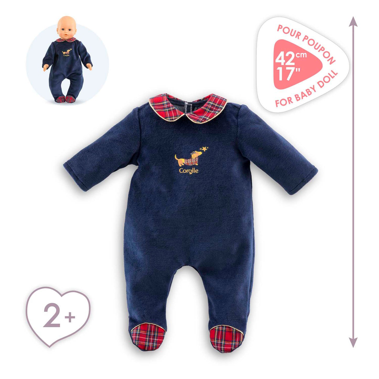 Corolle Holidays Dolls Pyjamas, 42 cm
