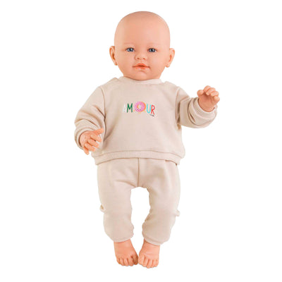 Costume de suivi beige corolle pour bébé pop, 42 cm